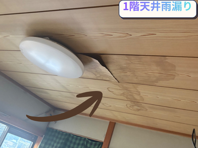 天井雨漏り