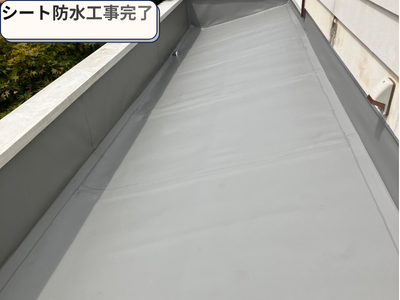 防水紙設置完了