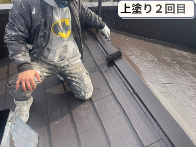 上塗り２回目