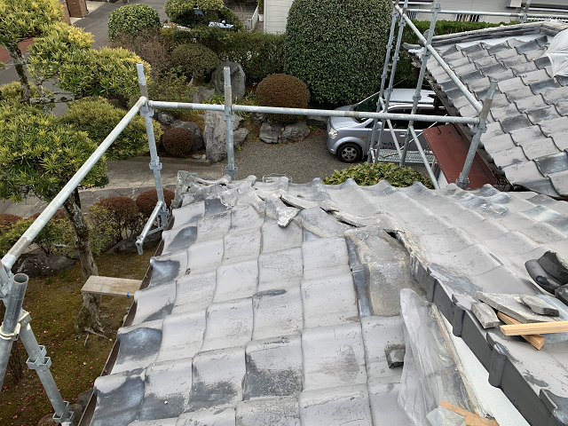 隅棟　取り直し　雨漏り