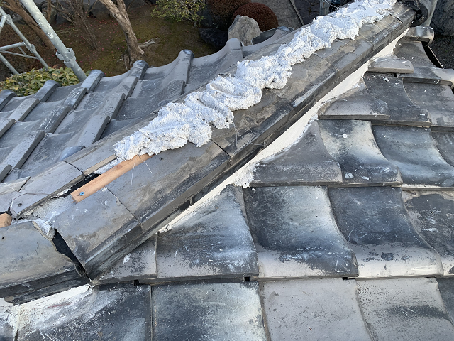 隅棟　取り直し　雨漏り