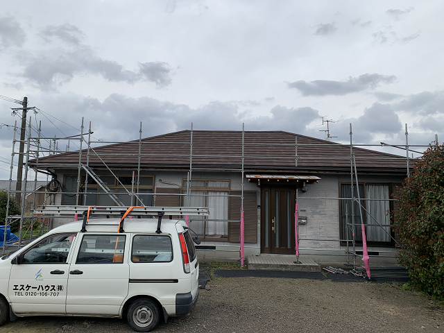 葺き替え　ガルバニウム　鋼鈑