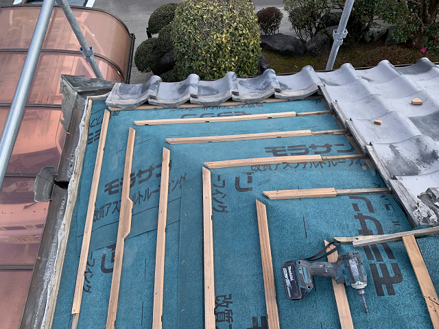 隅棟　取り直し　雨漏り