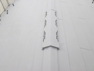 施工後の棟板金