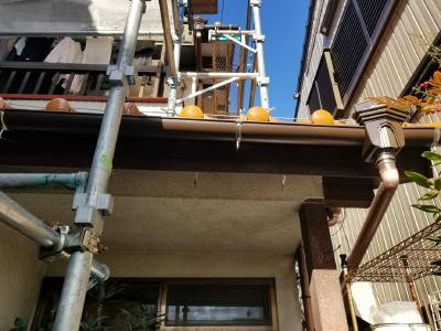 自然災害雨樋施工後