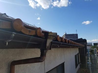 自然災害雨樋施工後