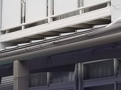 名古屋市北区　雨樋　自然災害
