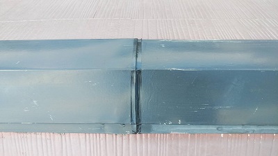 屋根の棟部の貫板交換工事施工後の様子