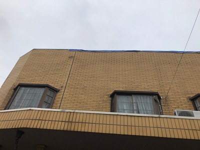 台風被害をうけたお宅の様子