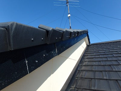 平板瓦の補修前の様子