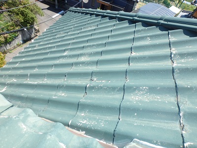 葺き替え前の屋根