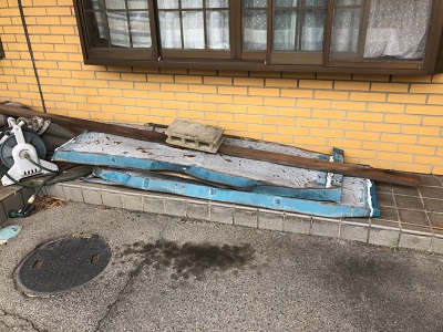 台風被害をうけたお宅の様子