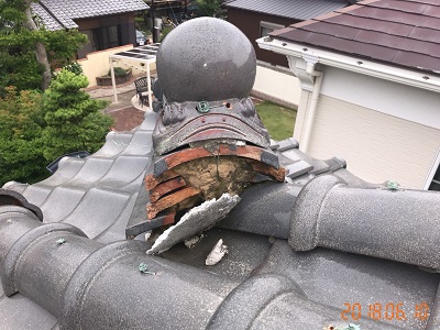 屋根の健康診断での大屋根の様子