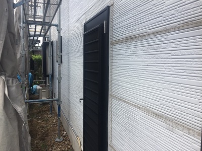 外壁調査の様子