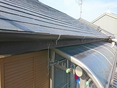 雨樋工事完工の様子