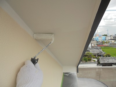 下塗り完了の様子