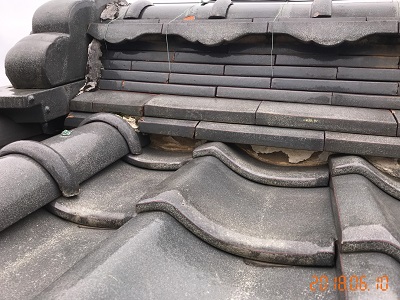 屋根の健康診断での大屋根の様子