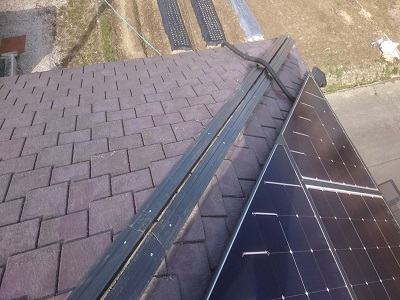 屋根の貫板を樹脂製の物と交換しました