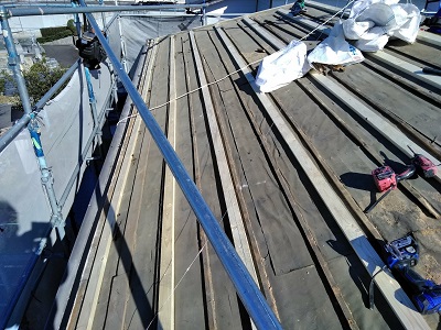 解体が完了した大屋根の様子