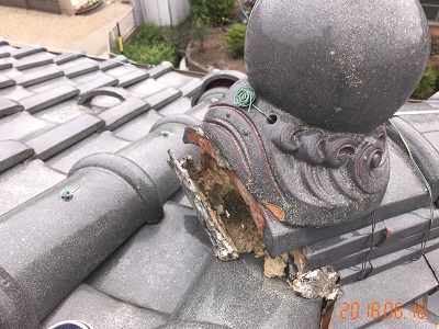 屋根の健康診断での大屋根の様子