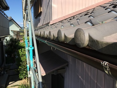 雨樋交換工事施工後の様子