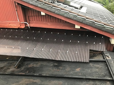 破損してしまった波板交換工事施工後の様子