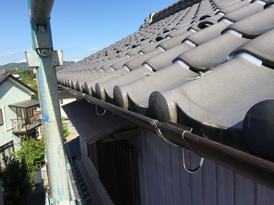 雨樋交換工事施工後の様子