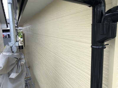 チョーキングが酷いお家の外壁塗装工事完工の様子