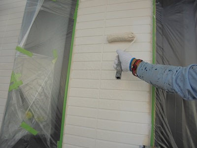 下塗り完了の様子