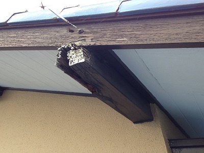 経年劣化で破損してしまった母屋