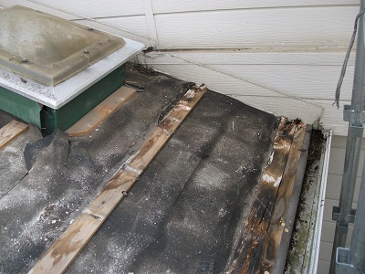 施工中のドーマー部分