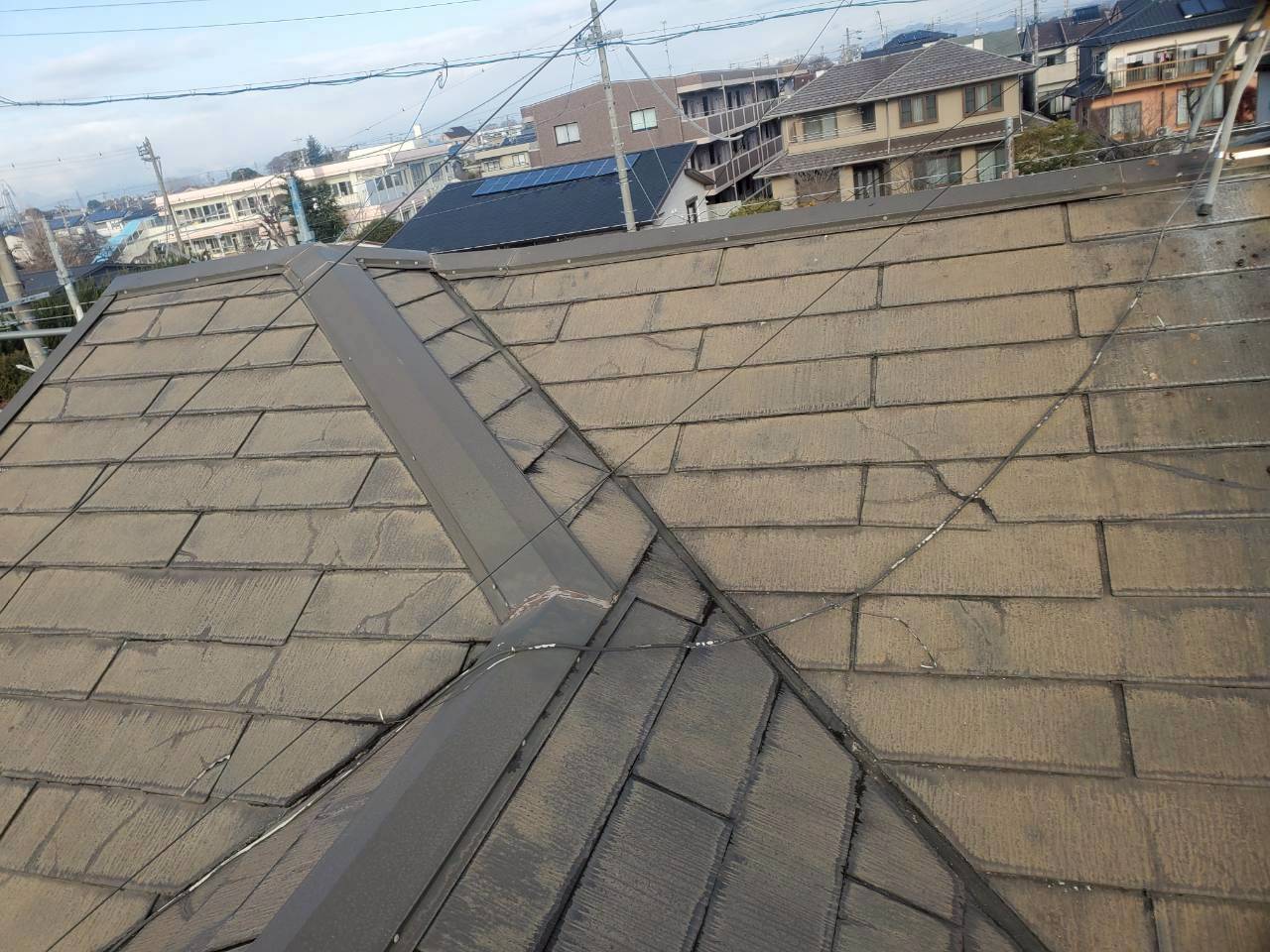 屋根葺き替え工事　施工前