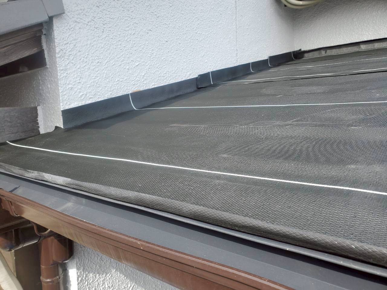屋根　施工中