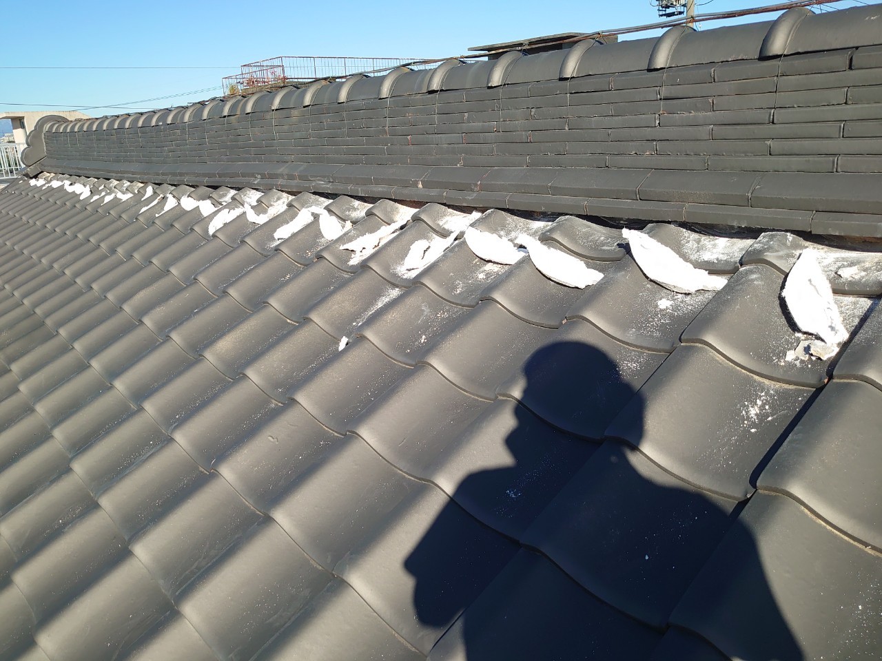 大屋根　施工中