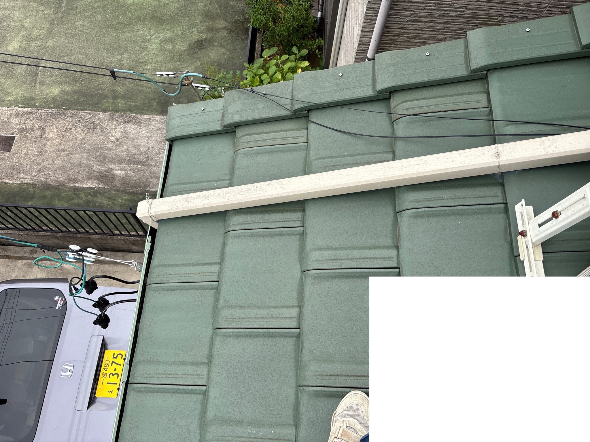 雪止め設置工事　施工前3