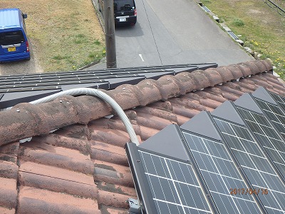 屋根棟組み替え施工前