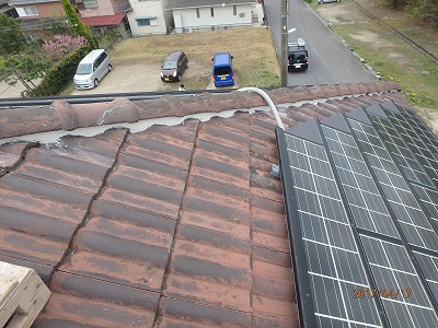 屋根棟組み替え施工後