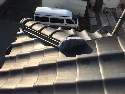 一宮市　屋根　漆喰　施工前