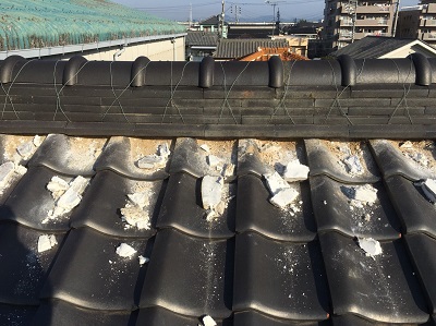 一宮市　漆喰　はつり　撤去