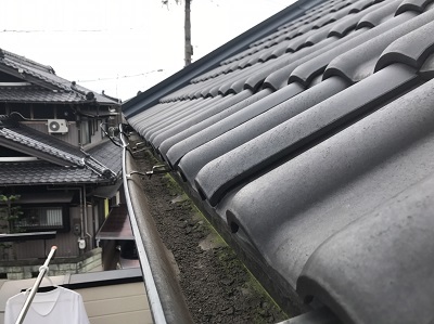 雨樋　雪害　歪み