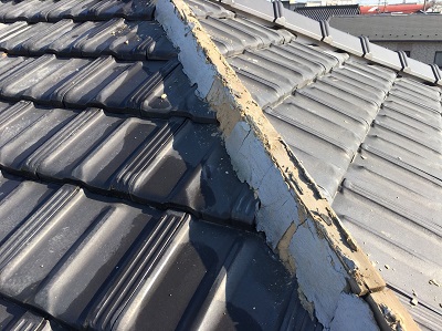 棟組み換え　施工中