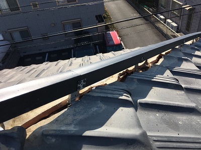 棟組み換え　施工中