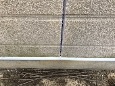 外壁　ひび割れ　苔