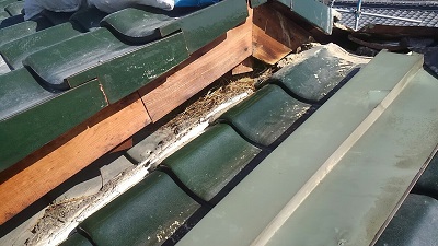 屋根　劣化　現地調査