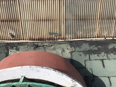 外壁サイディング貼り工事前の様子