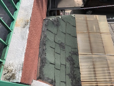 外壁サイディング貼り工事前の様子