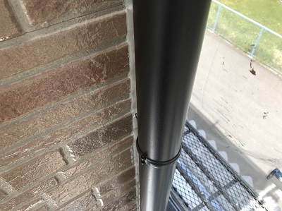 ５分艶で雨樋塗装