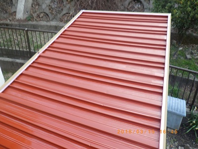 トタン屋根錆び止め塗布