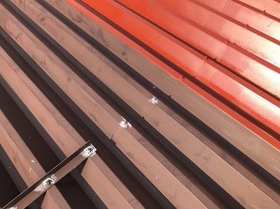 トタン屋根錆び止め塗布