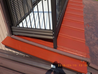 トタン屋根錆び止め塗布